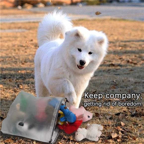 Squeaky Plush DogToy Pack Small Stuffed PuppyChew 12Dog Toys Bulk with Squeakers - Picture 5 of 6